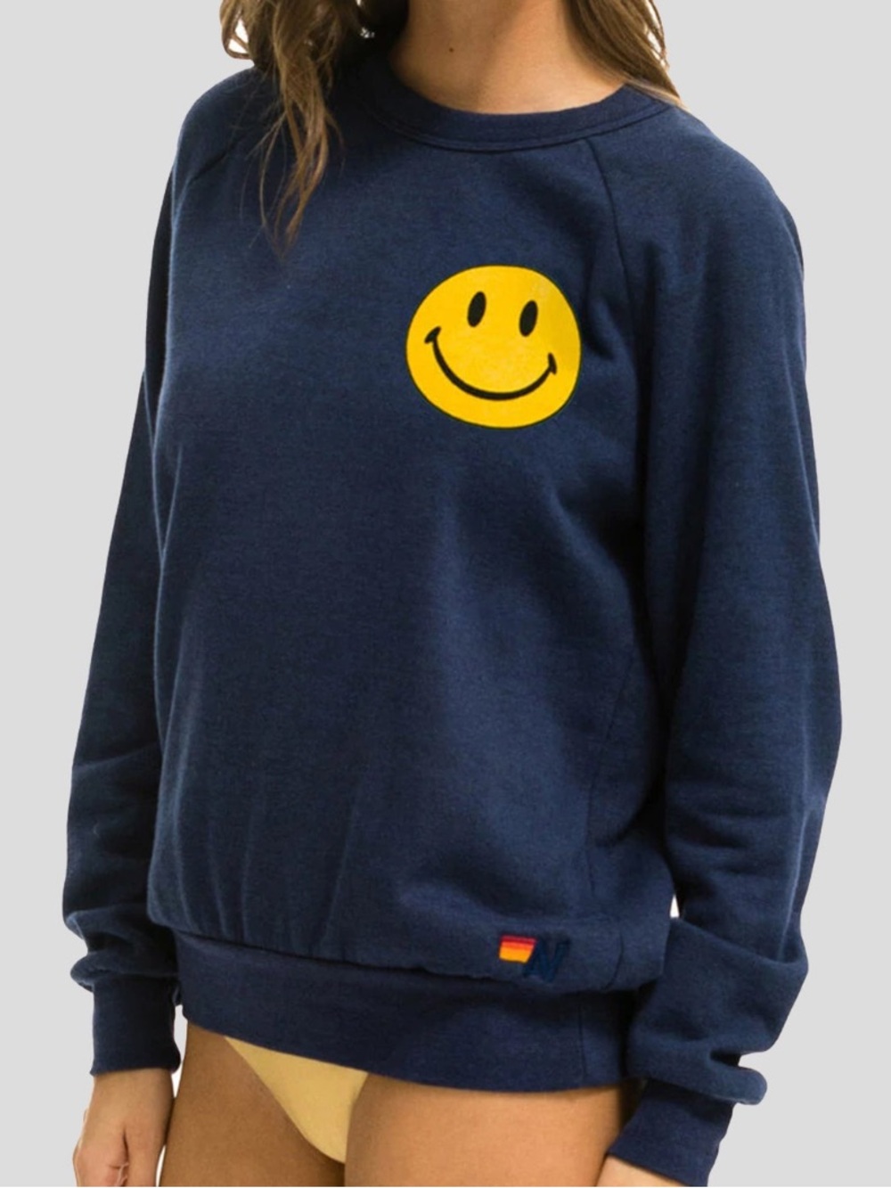 Aviator Nation Smiley Unisex Crew Sweatshirt